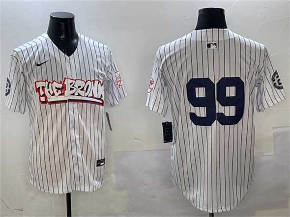 Men%27s New York Yankees #99 Aaron Judge White Bronx Graffiti Vapor Limited Stitched Jersey->philadelphia phillies->MLB Jersey